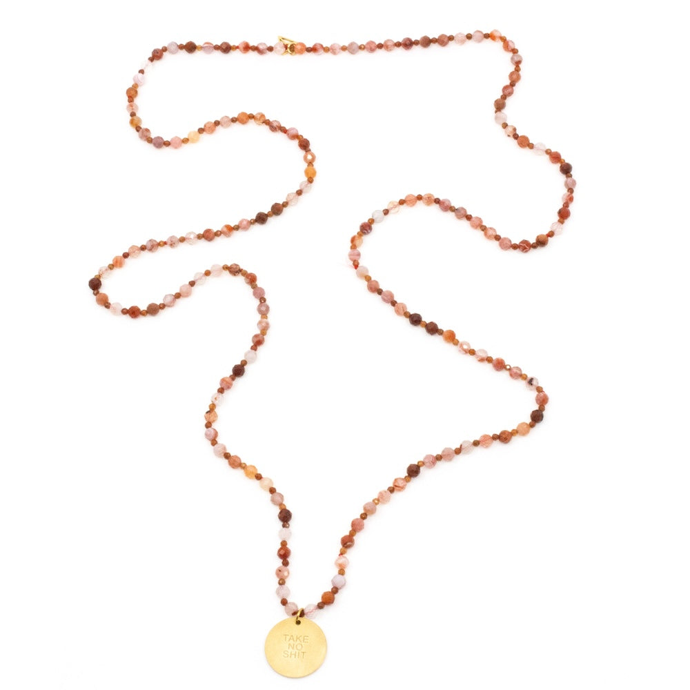 Take No Shit Halsband 90cm Orange