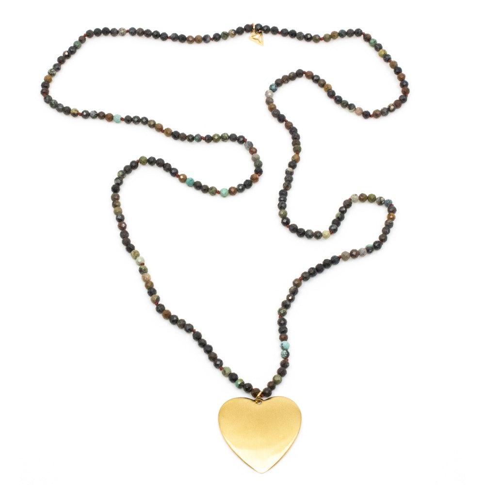 Love Yourself Halsband 90cm Jaspis