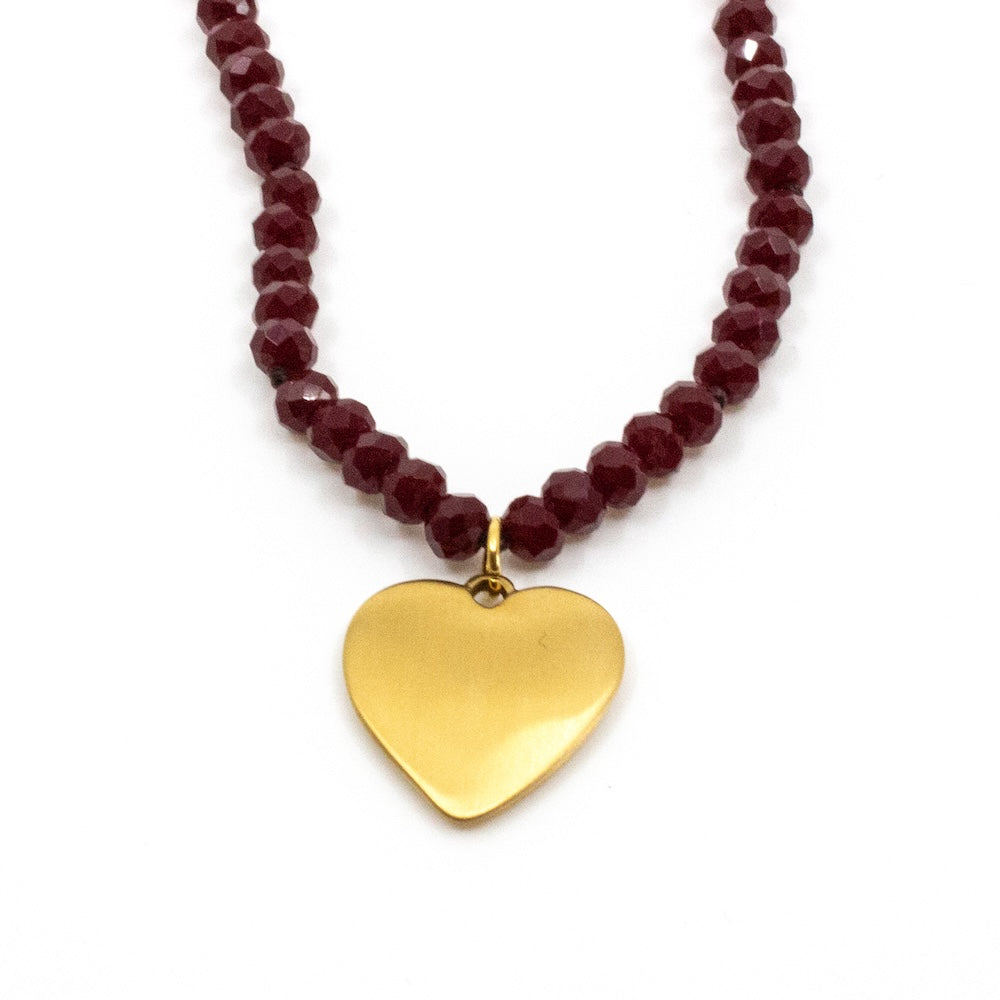 Love Yourself Halsband 90cm Röd