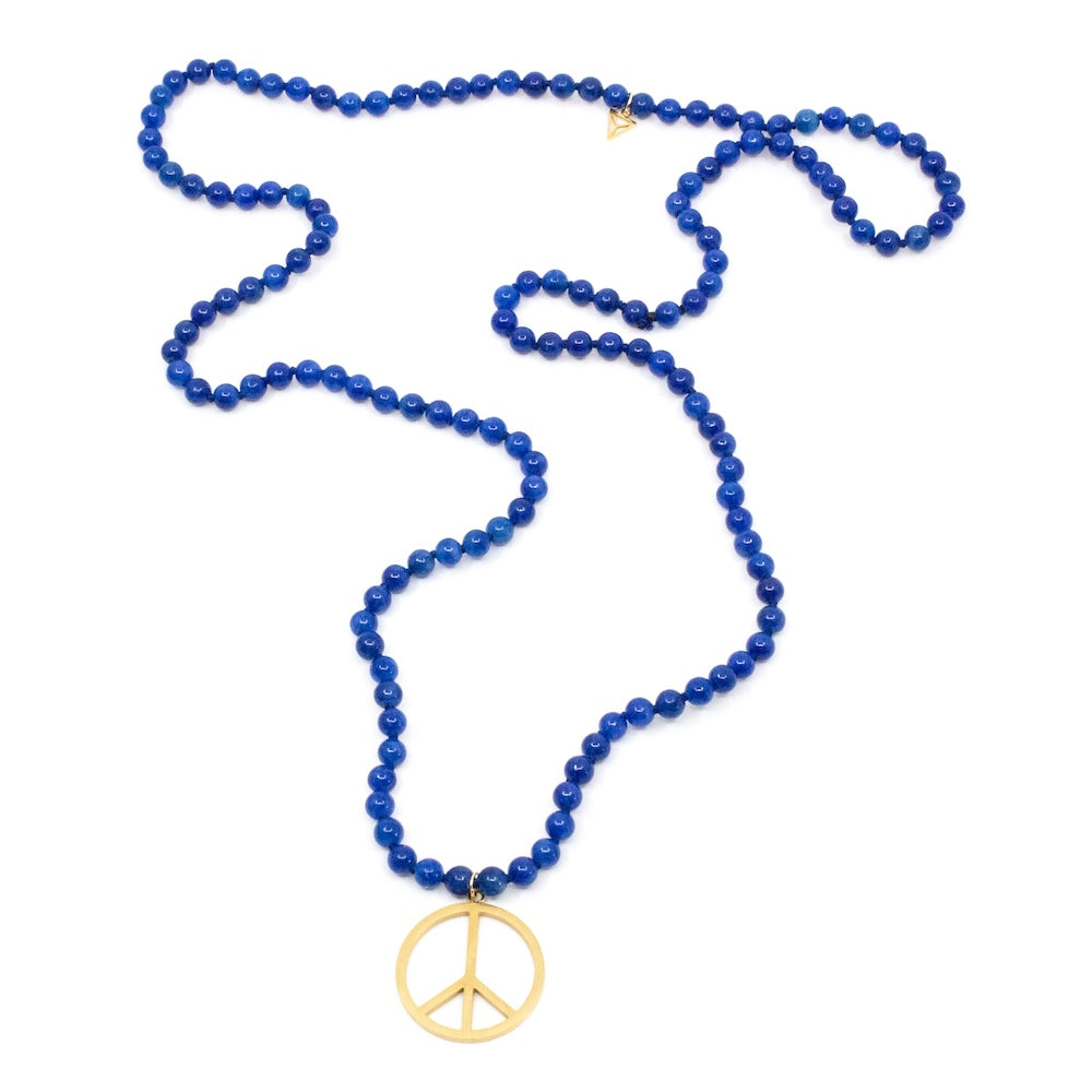 Peace Halsband 90cm Blå