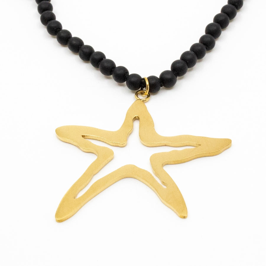Starfish Halsband Svart/Guld
