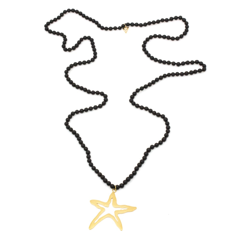 Starfish Halsband Svart/Guld