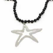 Starfish Halsband 90cm Svart/Silver