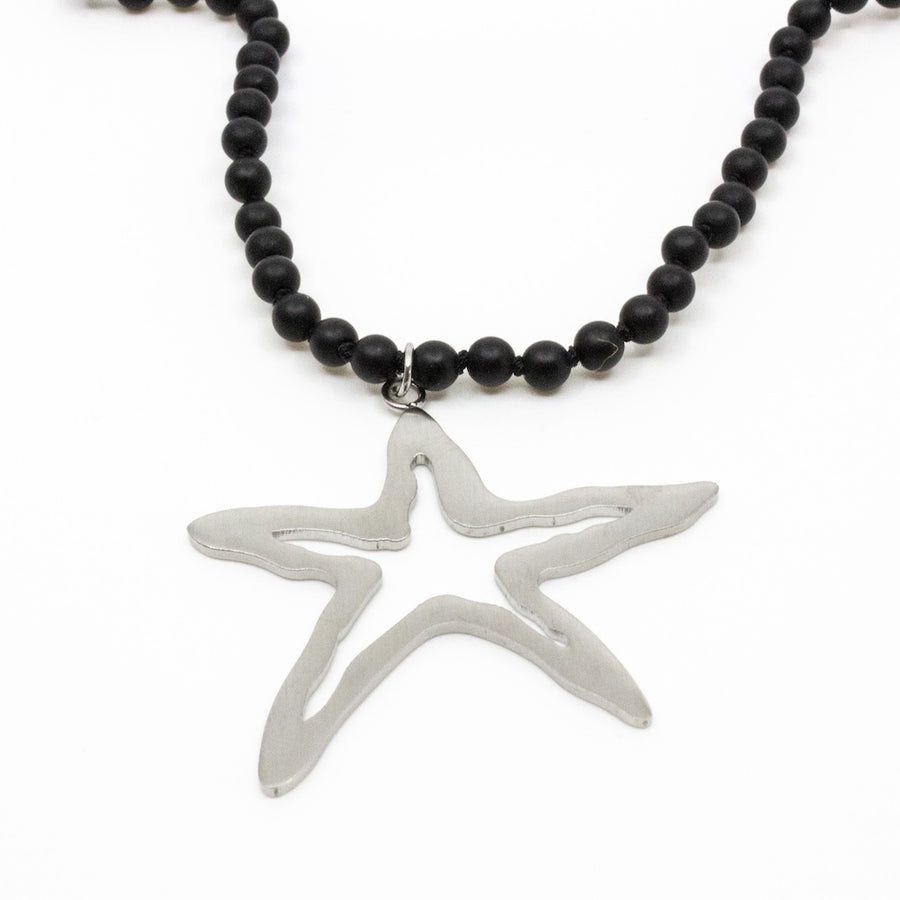 Starfish Halsband 90cm Svart/Silver