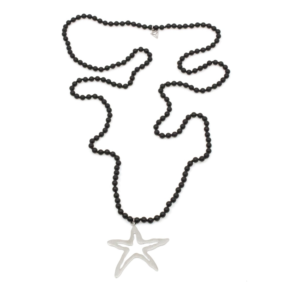 Starfish Halsband 90cm Svart/Silver