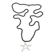 Starfish Halsband 90cm Svart/Silver