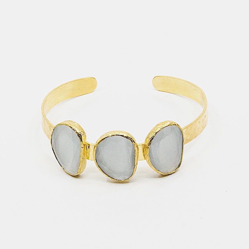 Jota Armband Guld Vit/Guld