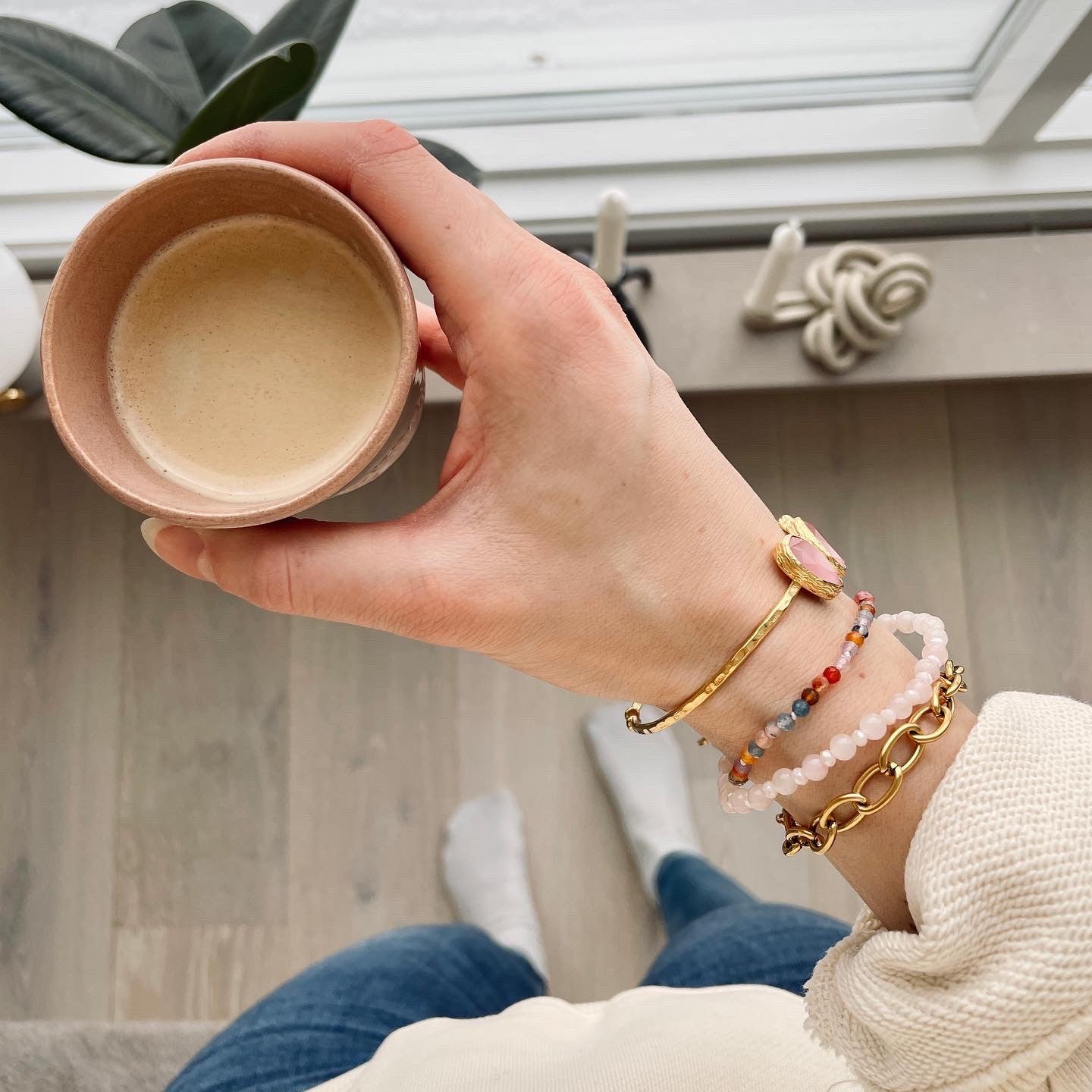 Omorfiá Armband Rosa Rosa