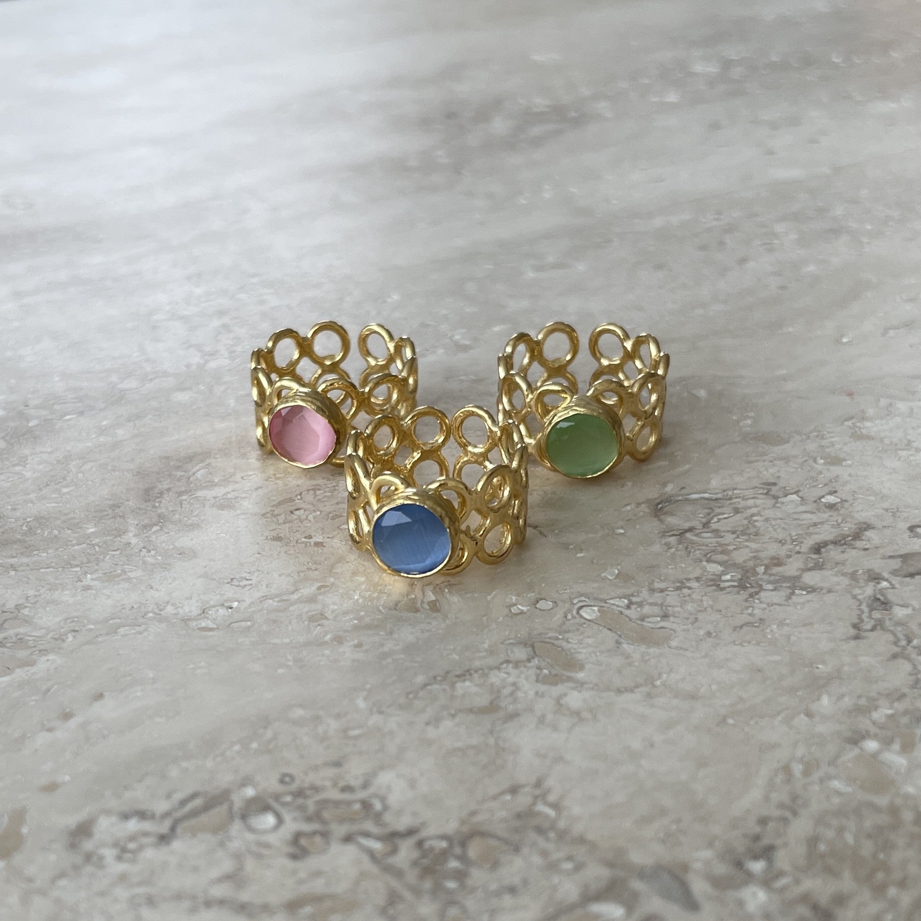 Chári Ring Blå Blå