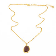 Thea Necklace 45cm Burgundy