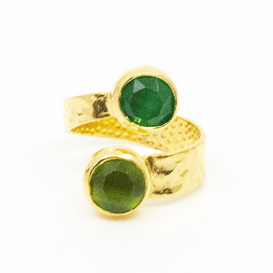 Double Tau Ring Grön