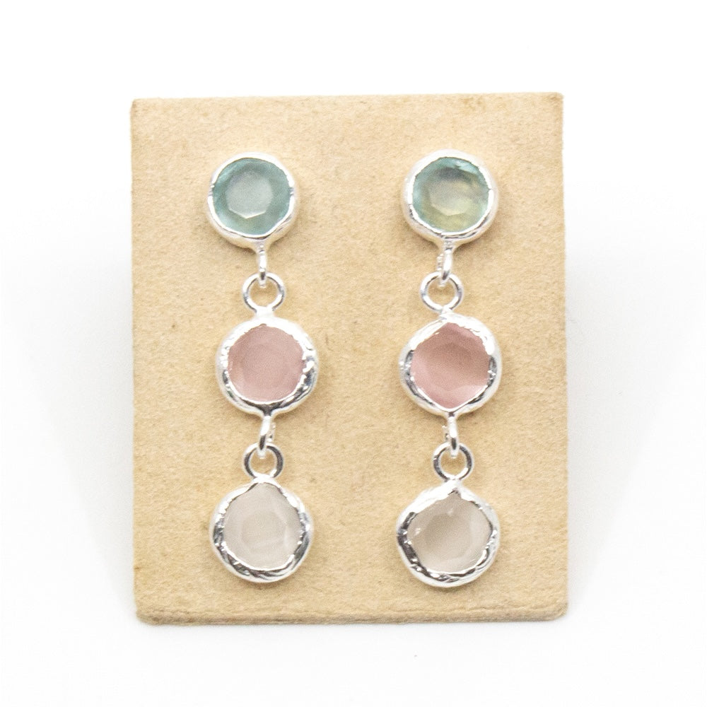 Tripple Tau Silver Earring Nice