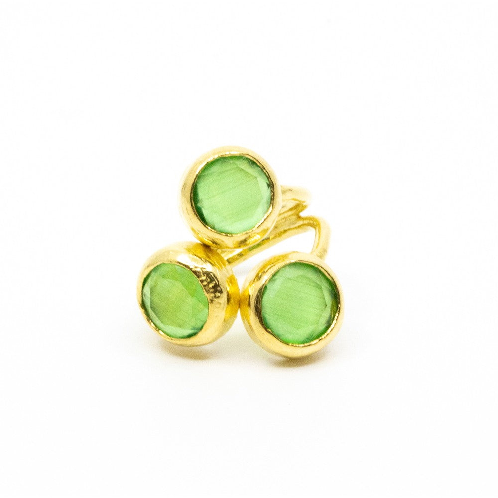 Tripple Tau Ring Grön Grön