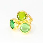 Tripple Tau Ring Jade