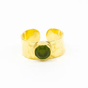 New Tau Ring Dark Green