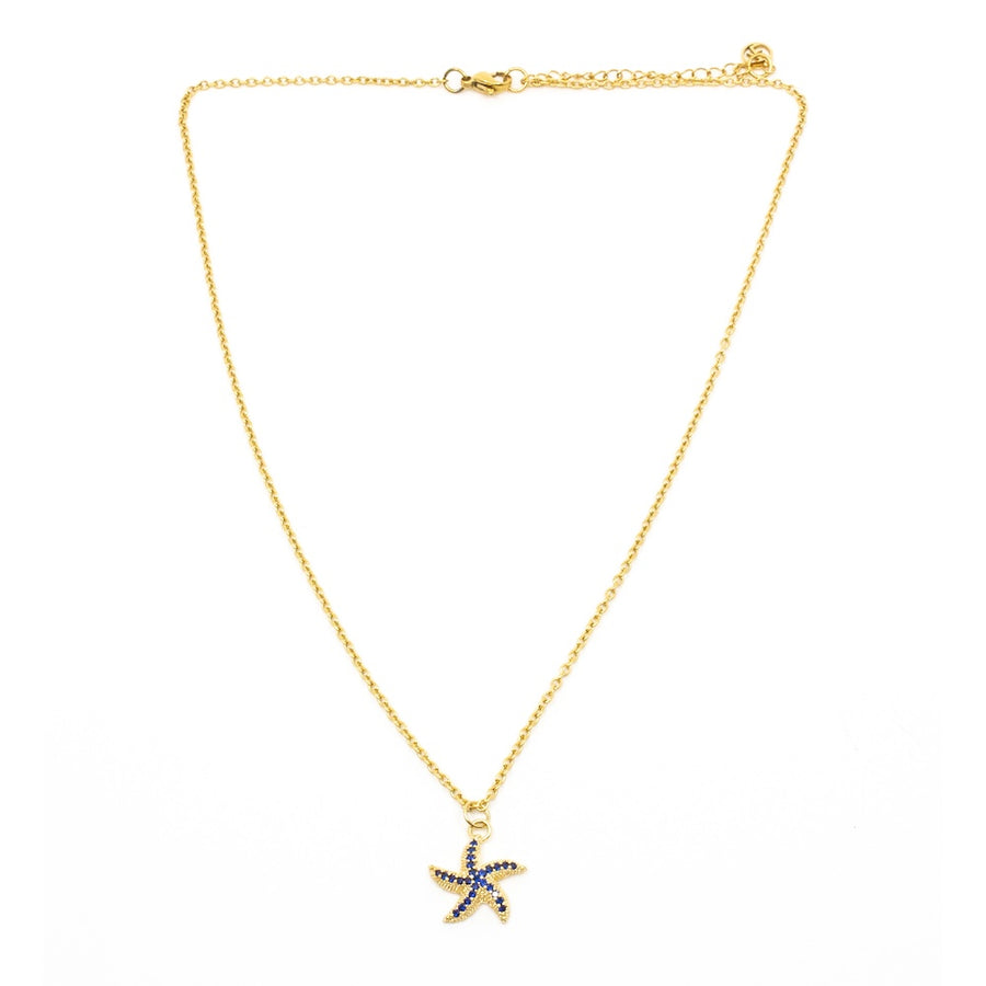 Starfish Halsband Blå