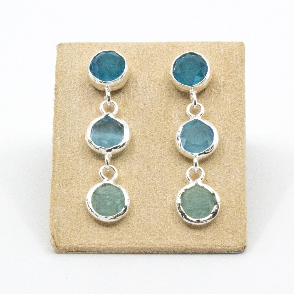 Tripple Tau Silver Earring Nice