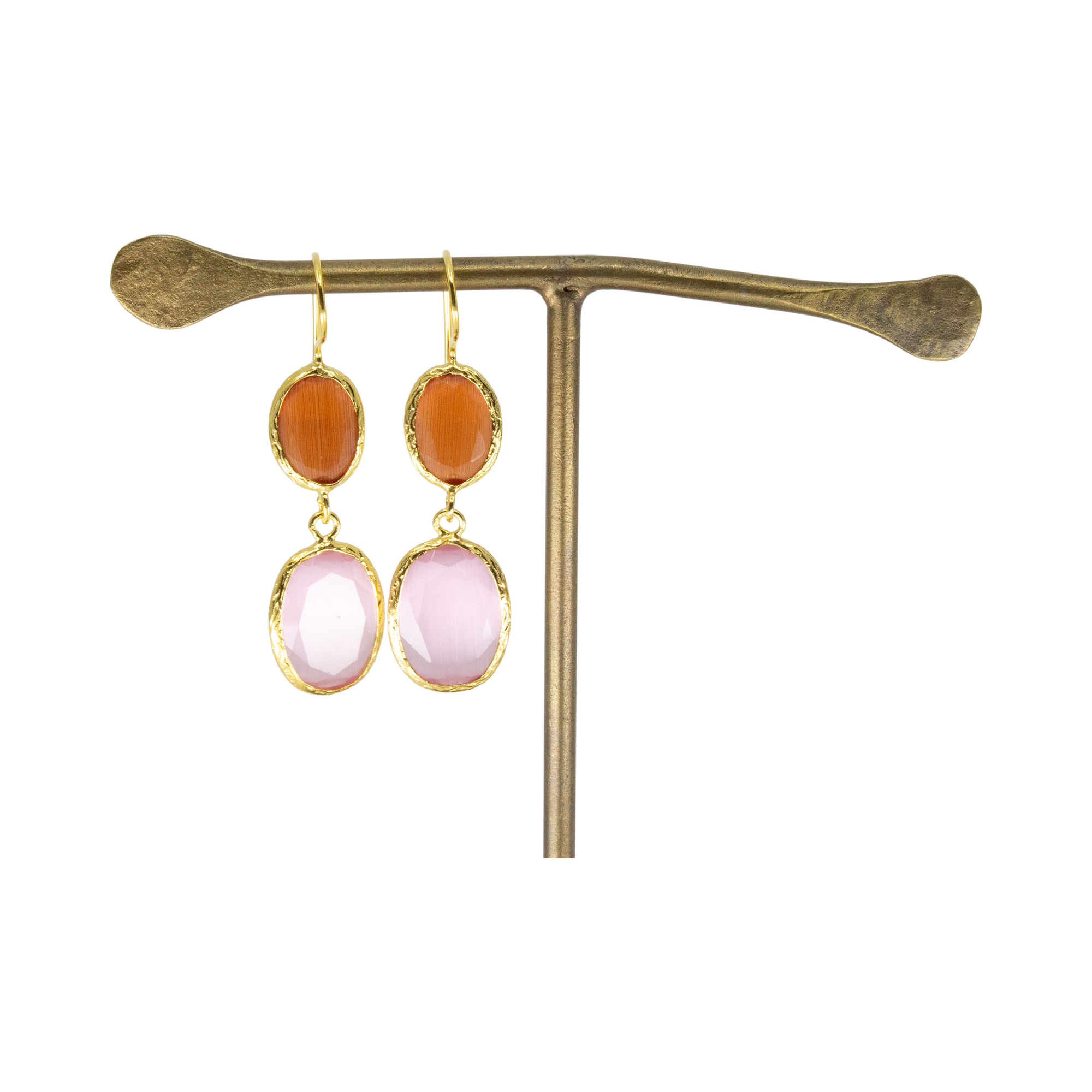 Double Thea Örhängen Orange