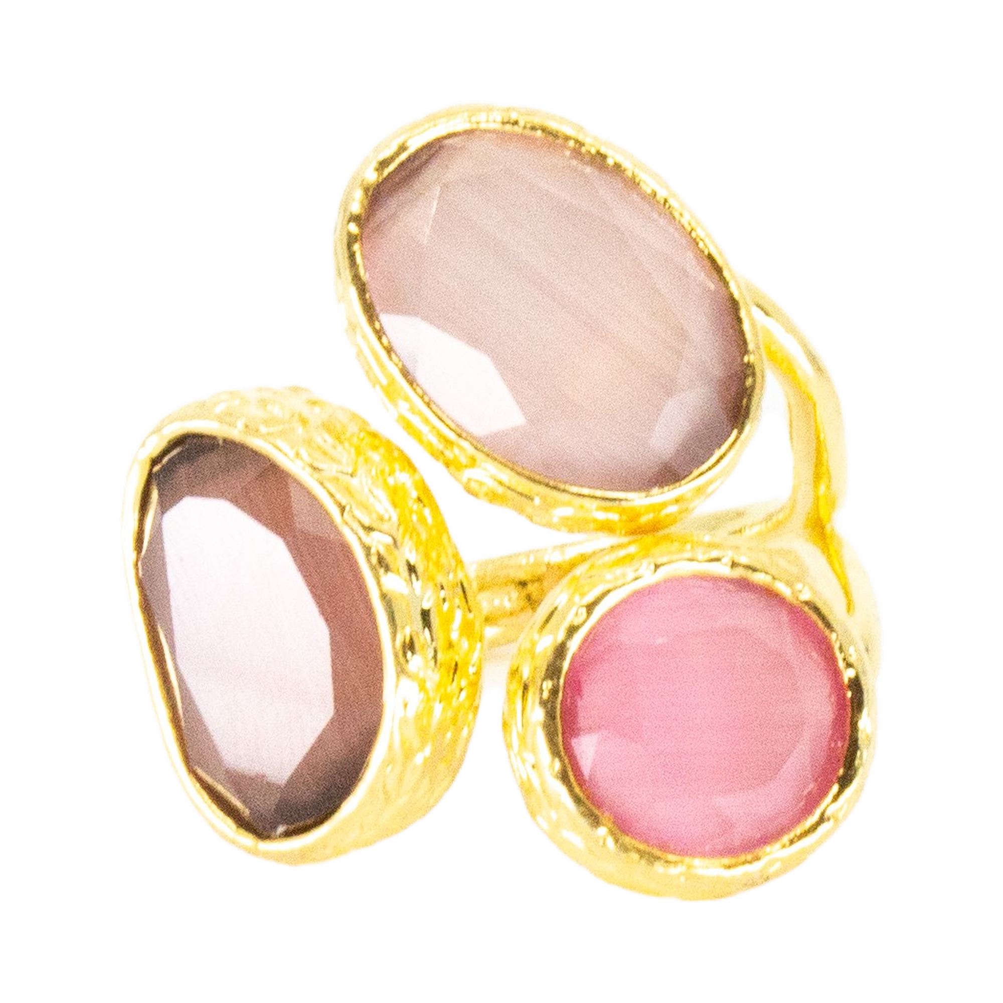 Tripple Omikron Ring Rosa