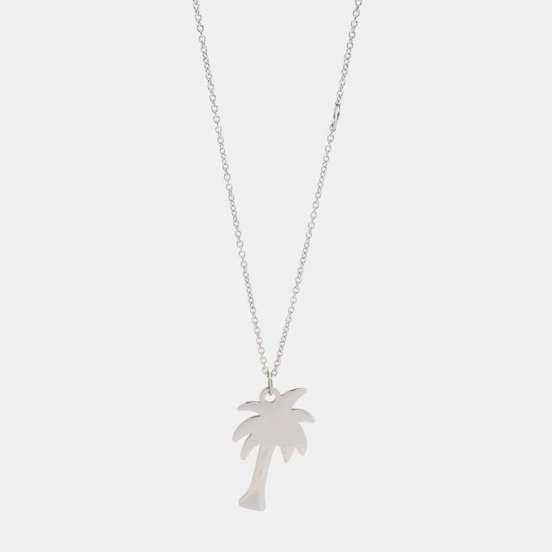 Palm Halsband 70cm Stål Silver
