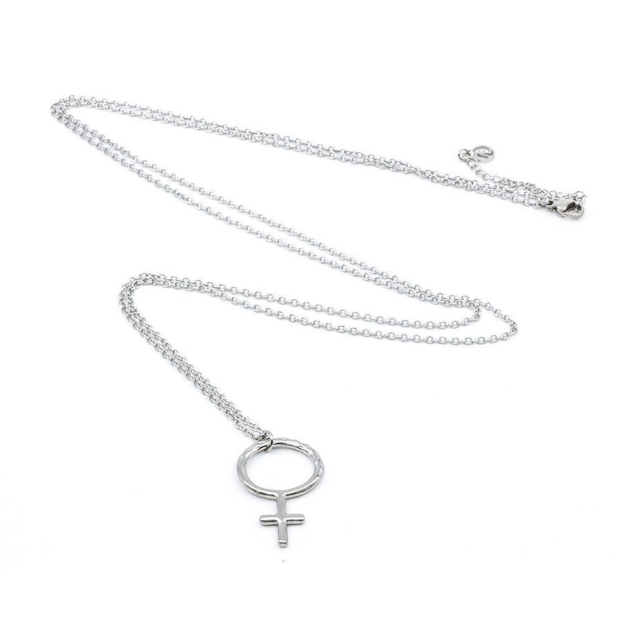 Woman Up Halsband 90cm Silver Silver