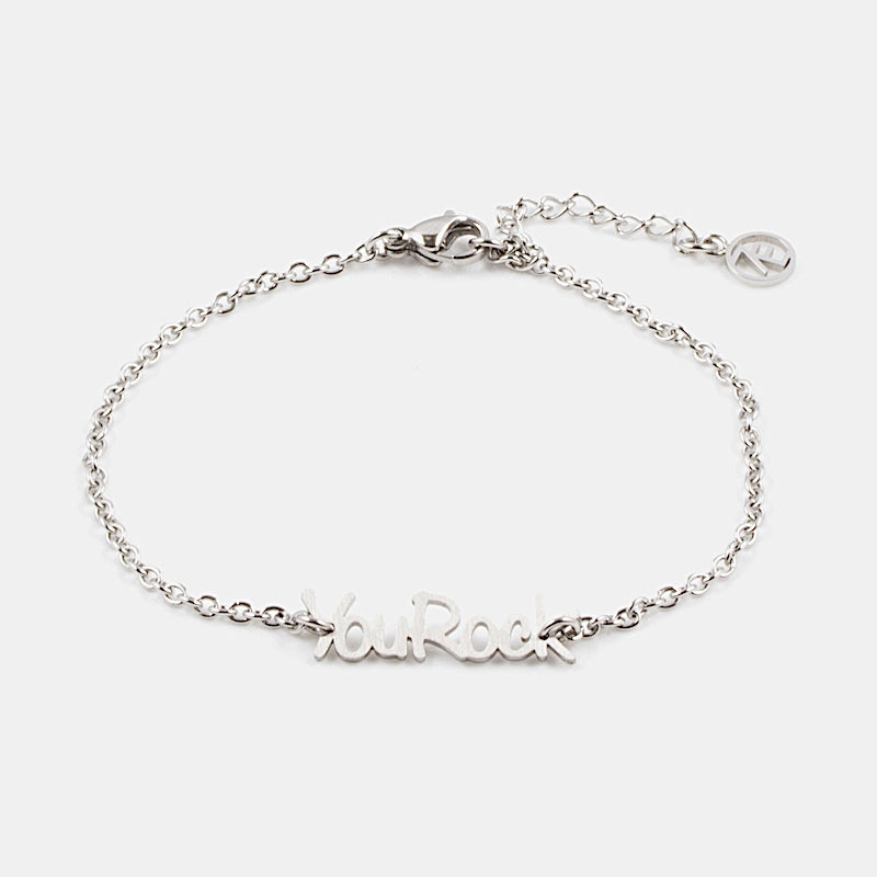 You Rock Armband Silver Silver