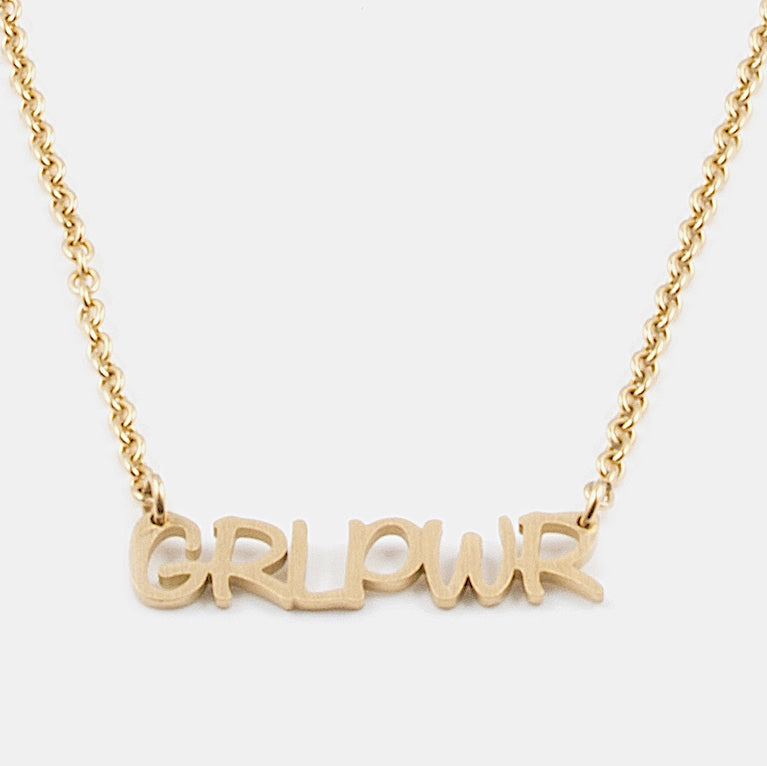 GRL PWR Halsband 42cm Guld Guld