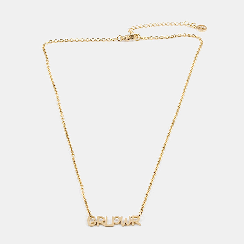 GRL PWR Halsband 42cm Guld Guld