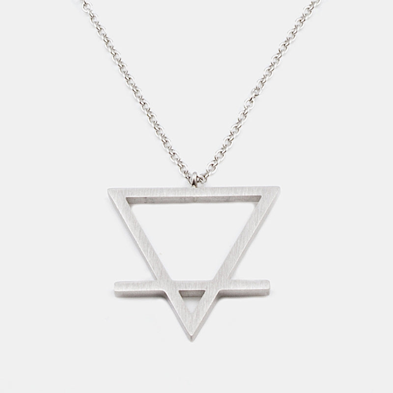 Earth Element Necklace 90cm Silver