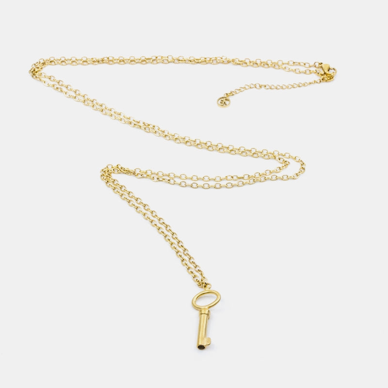 Big Key Halsband 90cm Guld Guld