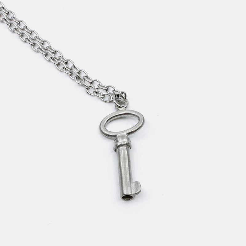 Big Key Halsband 90cm Silver Silver