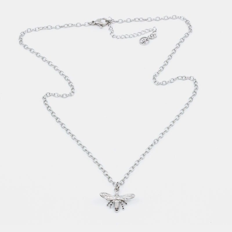 Bee Halsband 42cm Silver Silver