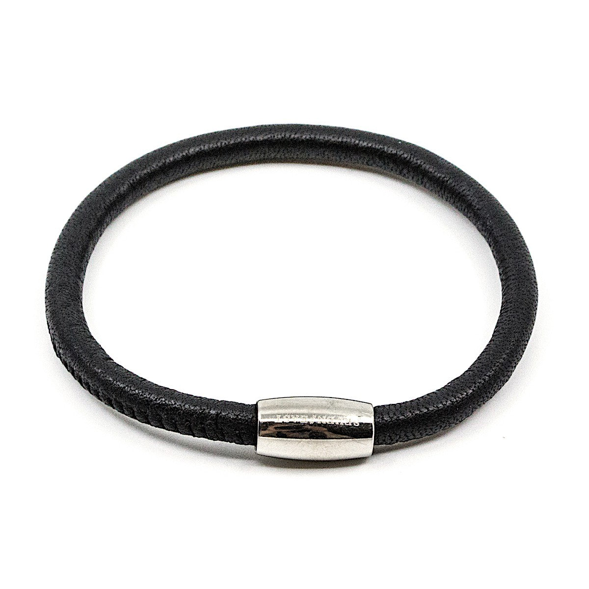 Leather Armband Svart Svart