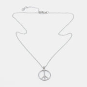 Peace Halsband 45cm Silver Silver