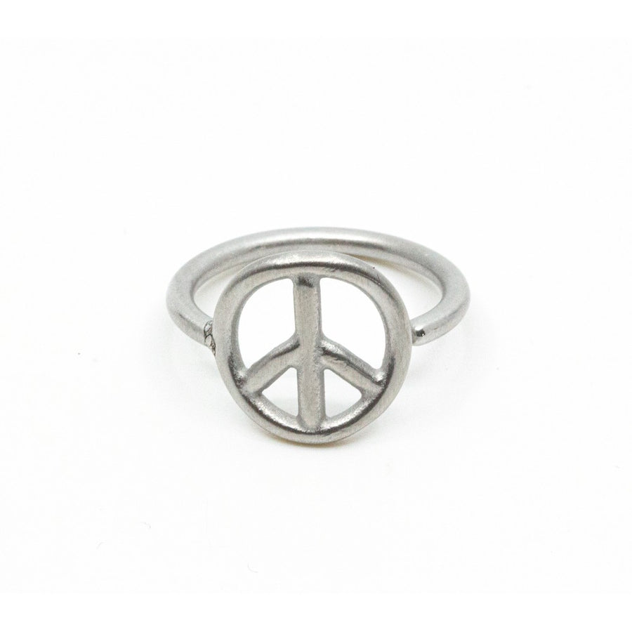 Peace Ring Silver Silver