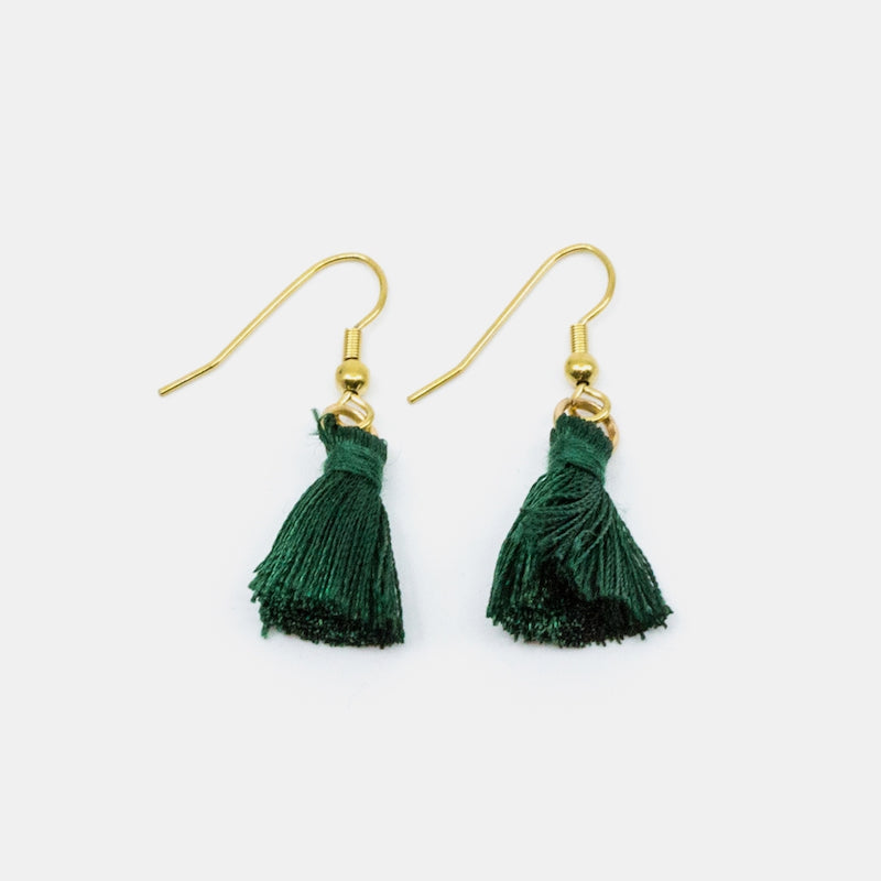 Tassel Örhänge Grön Grön