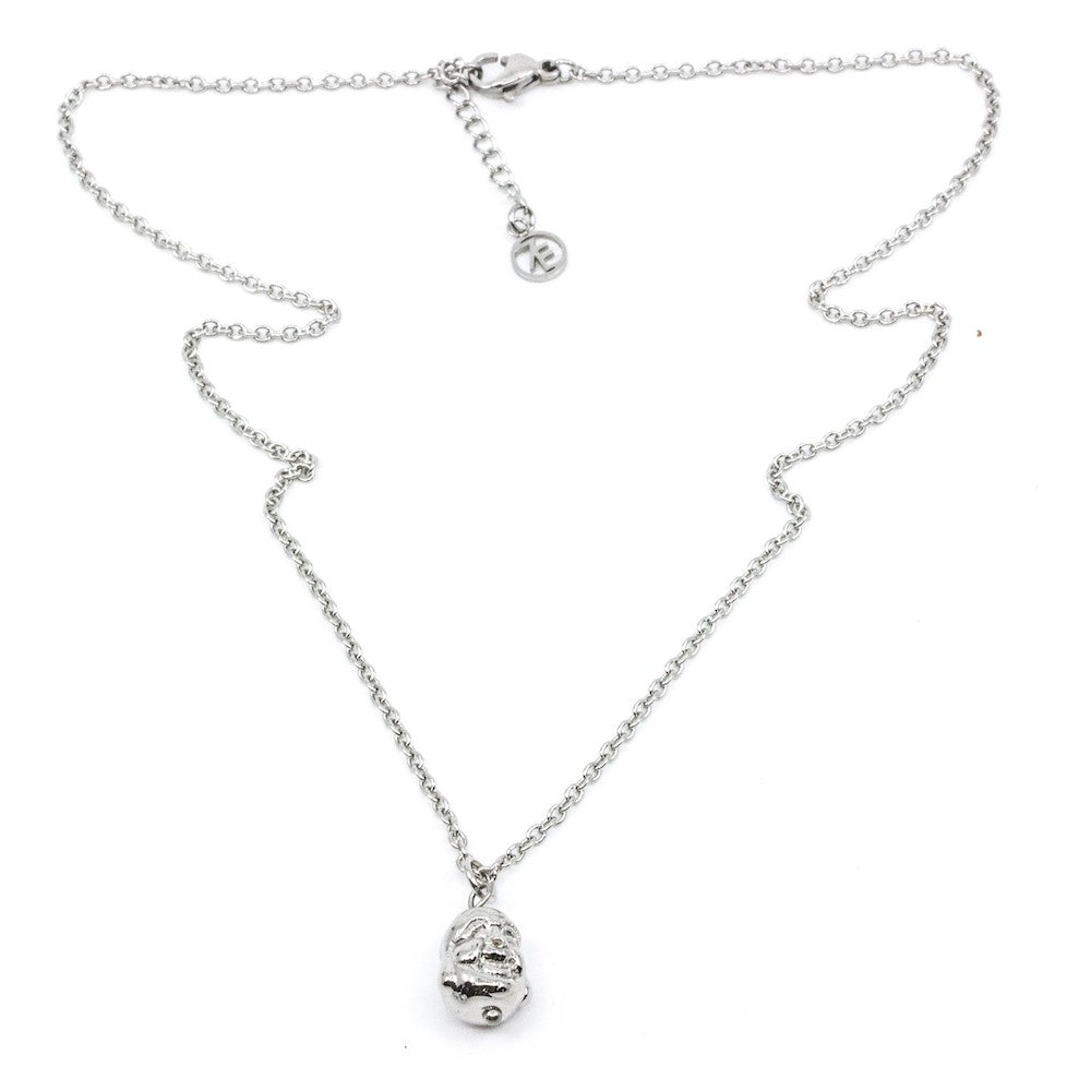 Laughing Buddha Halsband 42cm Silver Silver