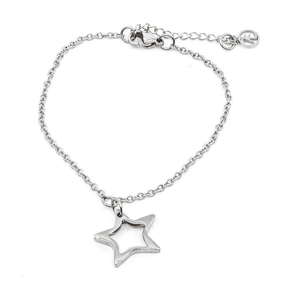 Hollow Star Armband Silver Silver