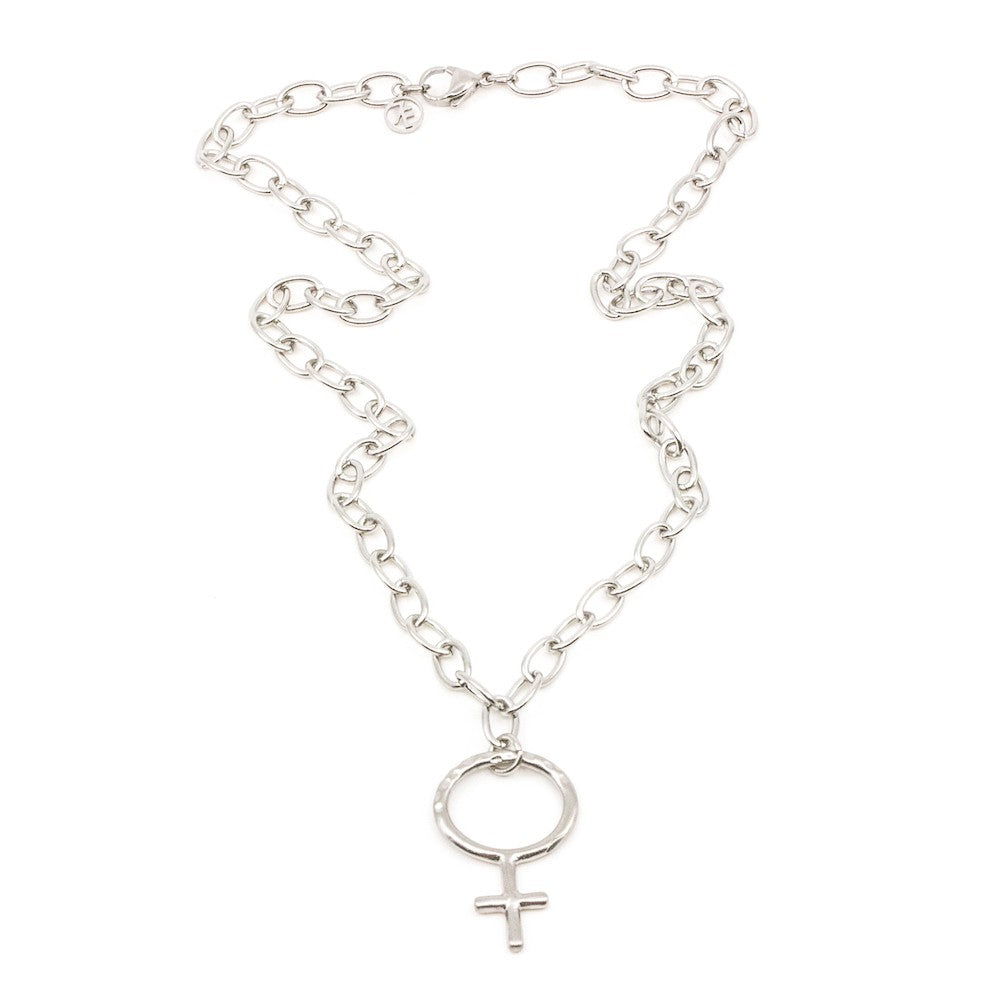 Big Venus Halsband 42 Silver Silver