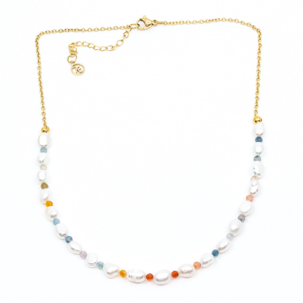 Pearl Beads Halsband Vit Vit