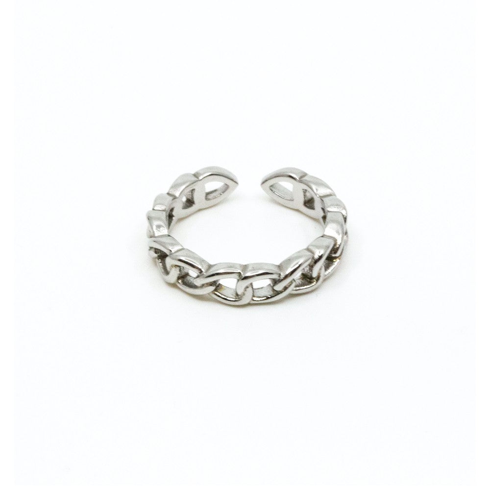 Bigger Chain Ring Silver Silver