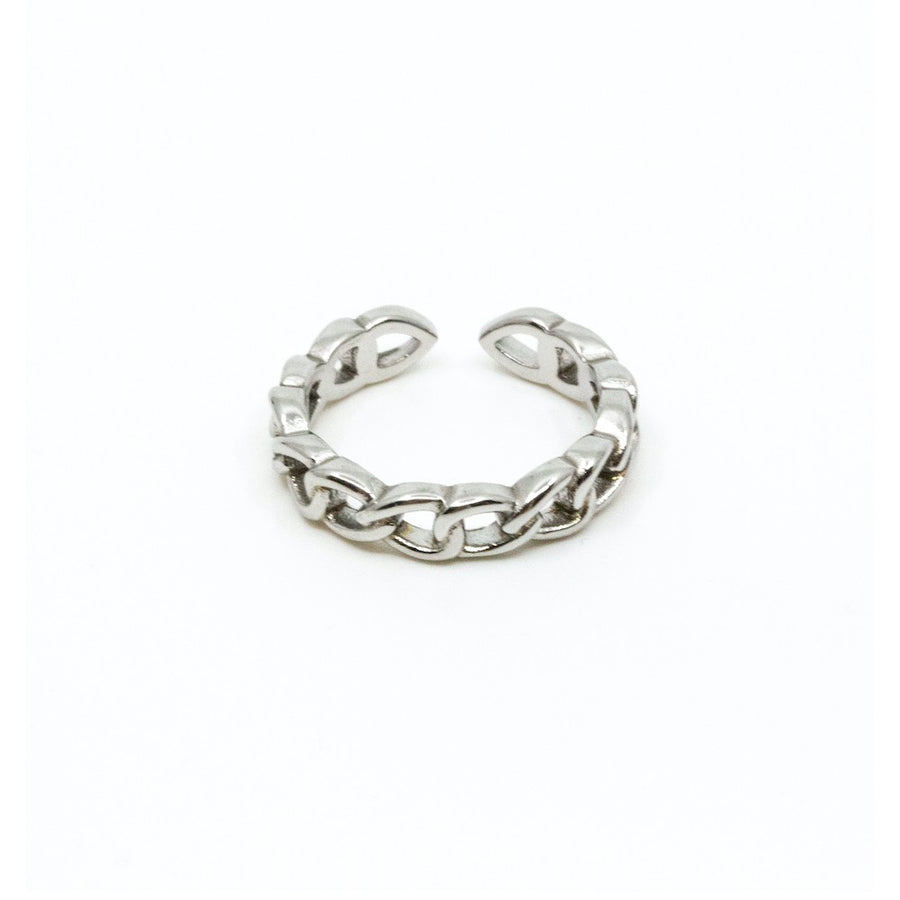 Bigger Chain Ring Silver Silver