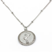 Nefertiti Halsband 45cm Silver Silver