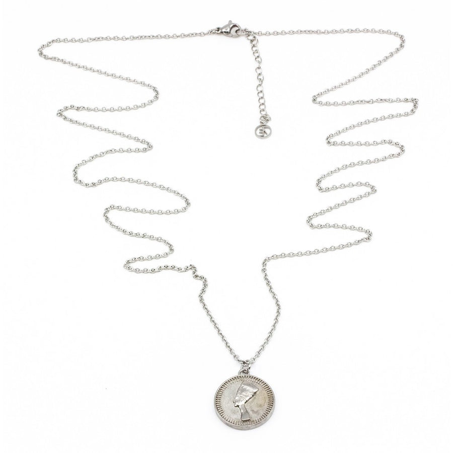 Nefertiti Halsband 90cm Silver Silver