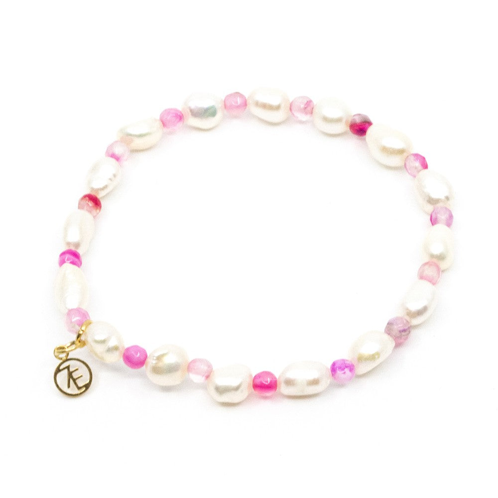 Pearl Beads Armband Rosa Rosa