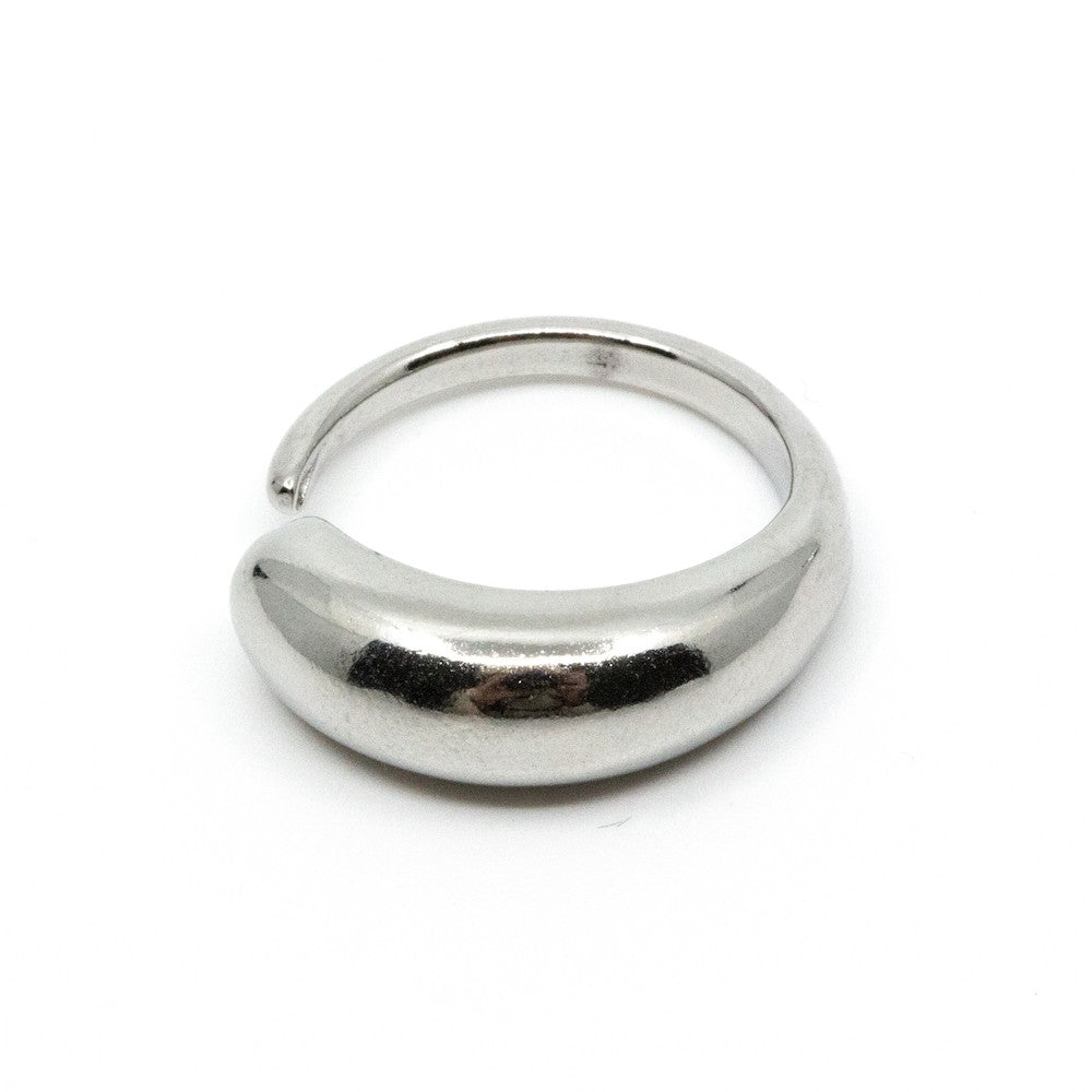 Bagel Ring Silver Silver