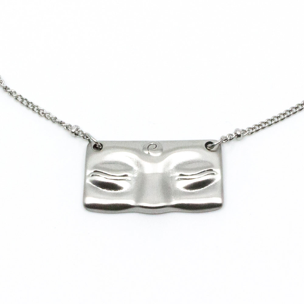 Calm Down Necklace Silver