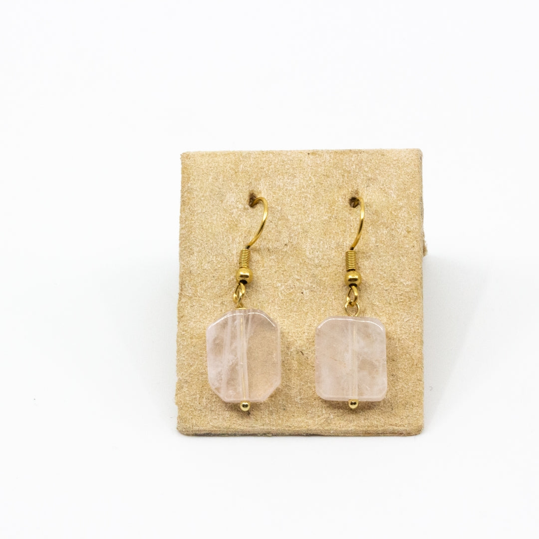 Rose Quartz Earrings