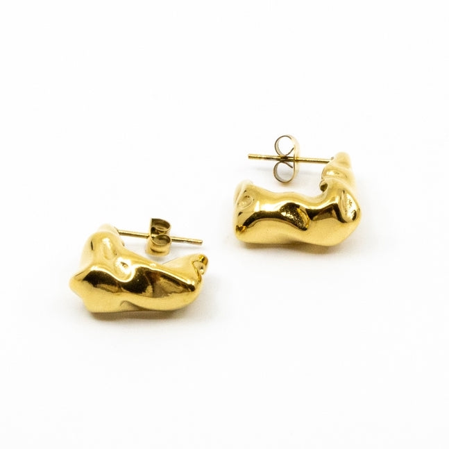 Waves Earrings Gold