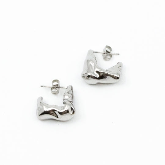 Waves Earrings Silver